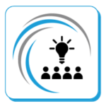 TMWRK Logo with icon of a group of people having an idea